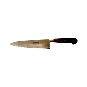 Ausonia Inox Chefs Knife Kitchen Cutlery Wide Blade Black Bakelite Handle